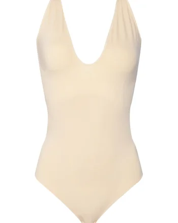 Body dama  bej, elastic