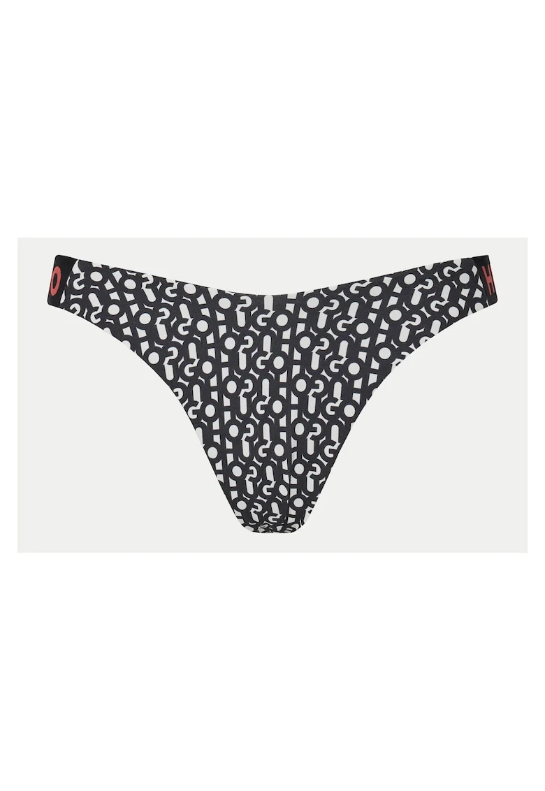Slip de baie dama,  negru/alb,