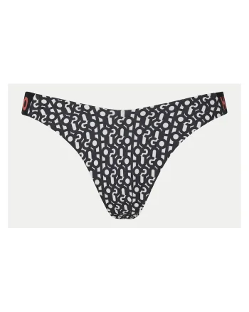 Slip de baie dama,  negru/alb,