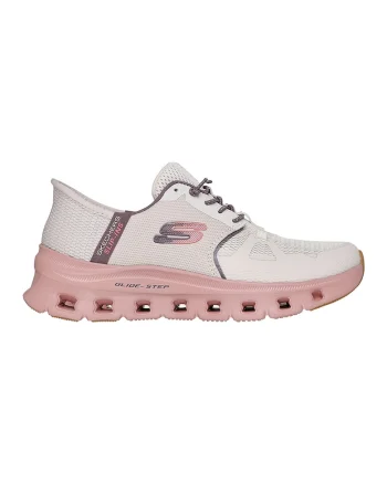Pantofi sport slip-ins Glide Step Pro cu detaliu logo, Roz pastel/Maro taupe deschis