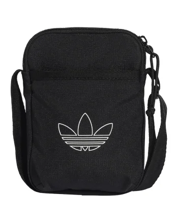 Geanta crossbody cu logo, Alb/Negru