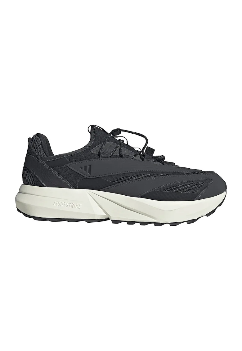 Pantofi sport slip-on Lightblaze Vista din material textil si piele ecologica, Negru/Negru stins