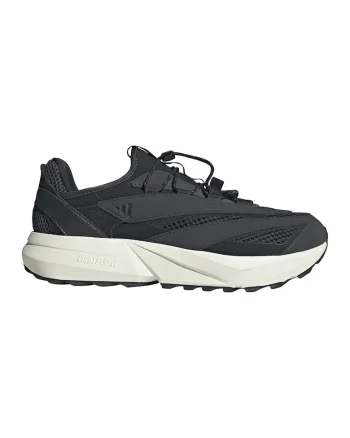 Pantofi sport slip-on Lightblaze Vista din material textil si piele ecologica, Negru/Negru stins