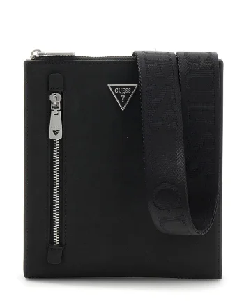Geanta crossbody cu buzunar frontal Torino, Negru