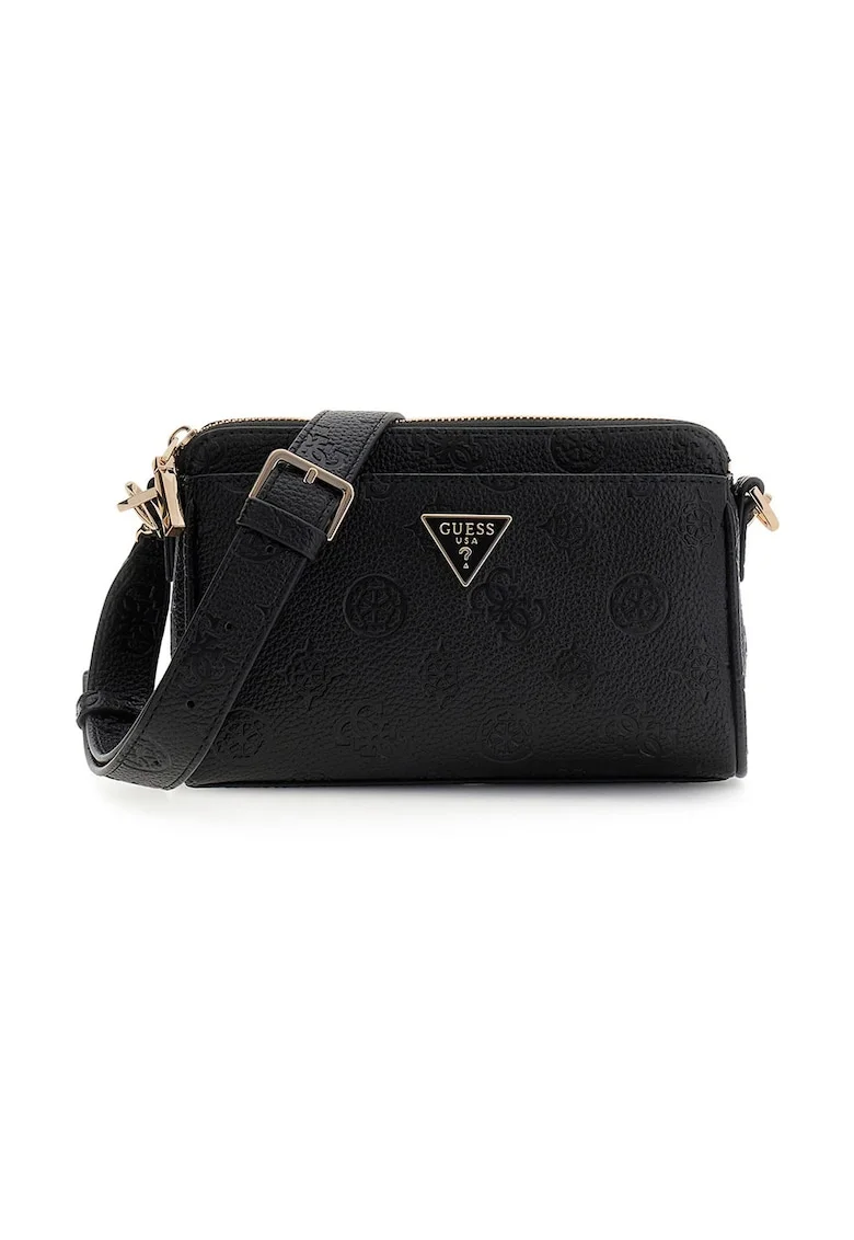 Geanta crossbody mini din piele ecologica Cresidia II, Negru