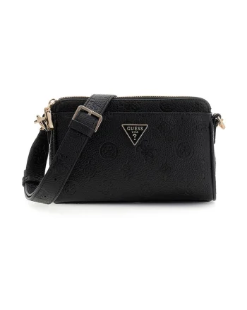 Geanta crossbody mini din piele ecologica Cresidia II, Negru