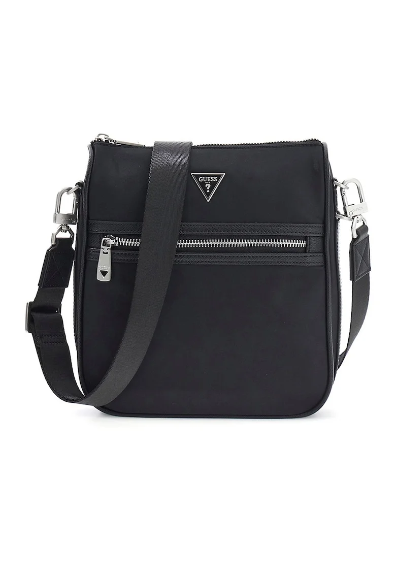 Geanta crossbody cu fermoar Milano, Negru