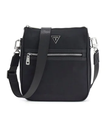 Geanta crossbody cu fermoar Milano, Negru