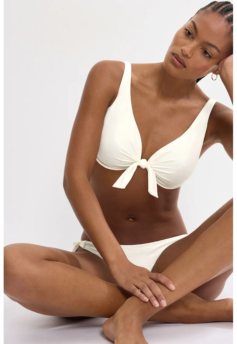 Sutien de baie cu sustinere metalica Summer Dune, Alb fildes