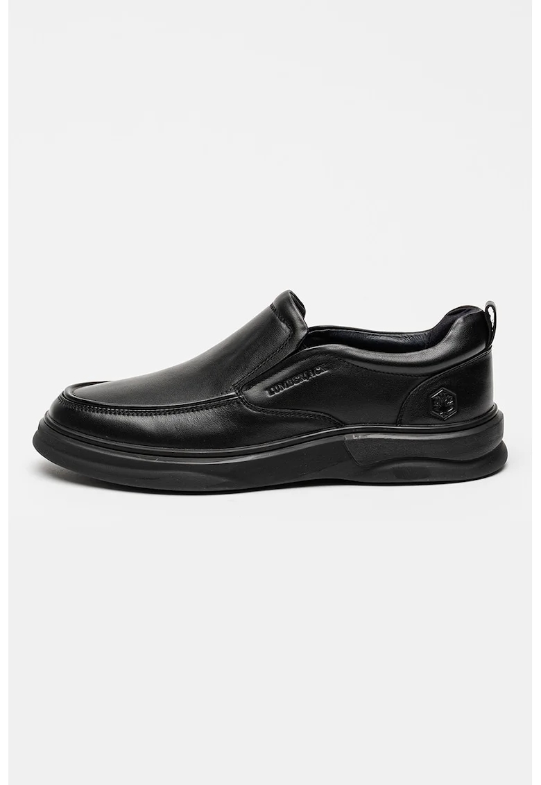 Pantofi slip-on din piele Poinc, Negru