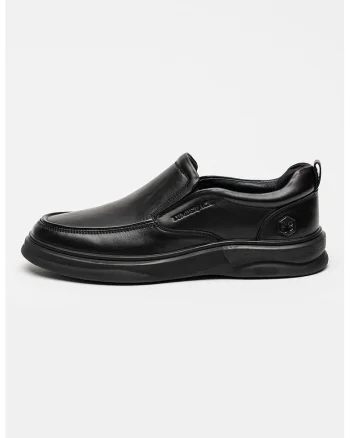 Pantofi slip-on din piele Poinc, Negru