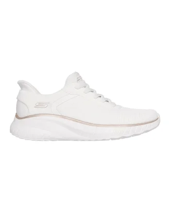 Pantofi sport Slip-ins™ BOBS din material textil, Auriu/Alb optic
