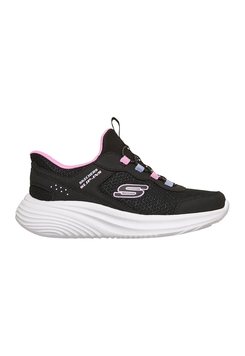 Pantofi sport slip-ins Bounder Pro de plasa cu garnituri sintetice, Albastru pastel/Negru/Roz pastel