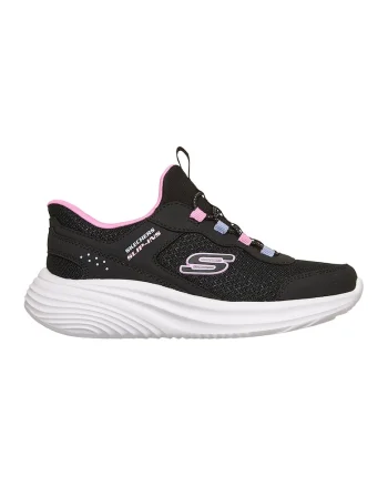 Pantofi sport slip-ins Bounder Pro de plasa cu garnituri sintetice, Albastru pastel/Negru/Roz pastel