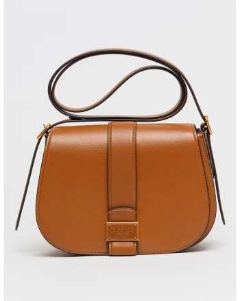 Geanta crossbody din piele Nouveau, Maro scortisoara