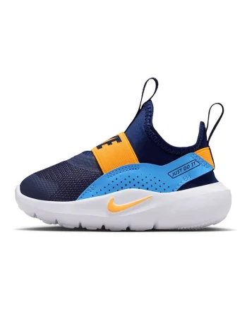 Pantofi slip-on Flex Runner 4 cu detaliu logo, pentru alergare, Portocaliu/Albastru inchis