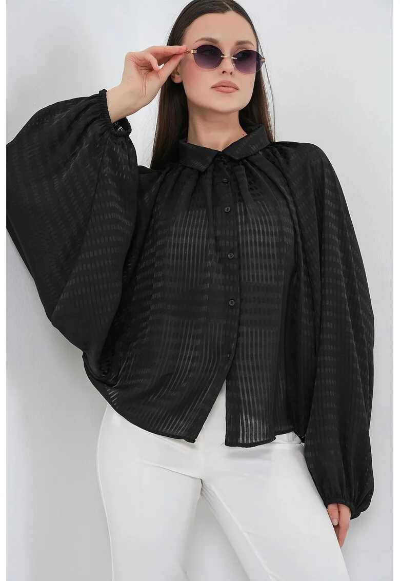 Camasa dama,  Textil, Negru