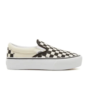 Pantofi slip-on Classic, Negru/Alb murdar