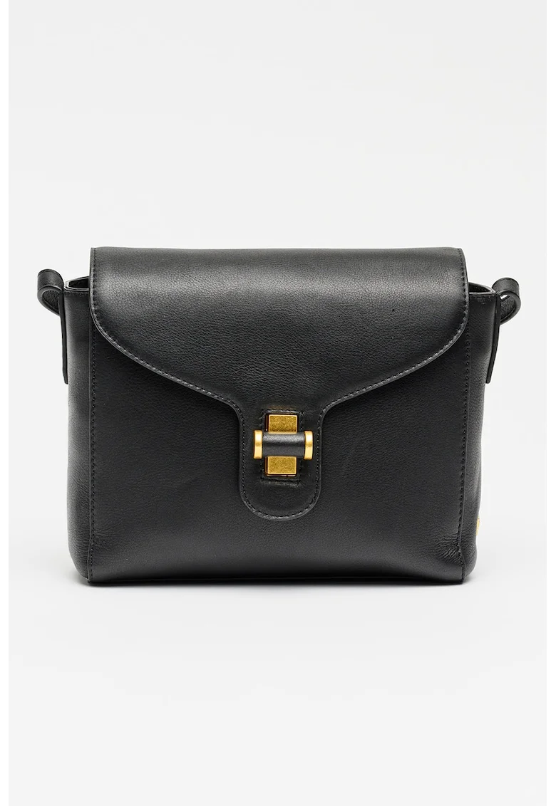 Geanta crossbody din piele Grace, Negru