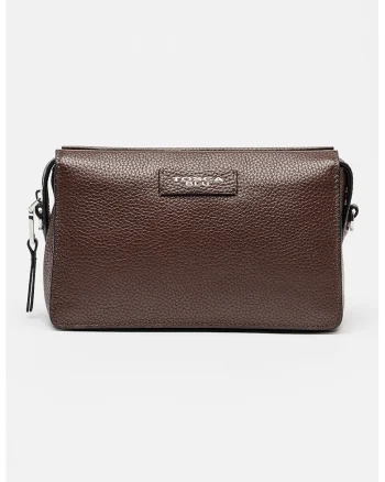 Geanta crossbody din piele Coraline, Maro