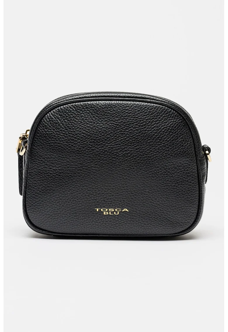 Geanta crossbody din piele Lily, Negru