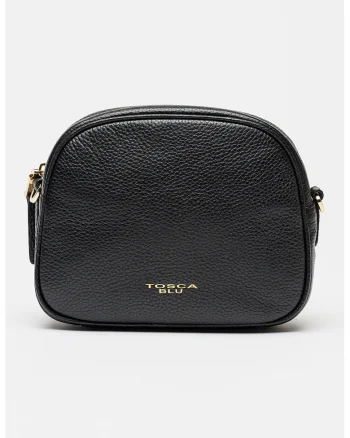 Geanta crossbody din piele Lily, Negru