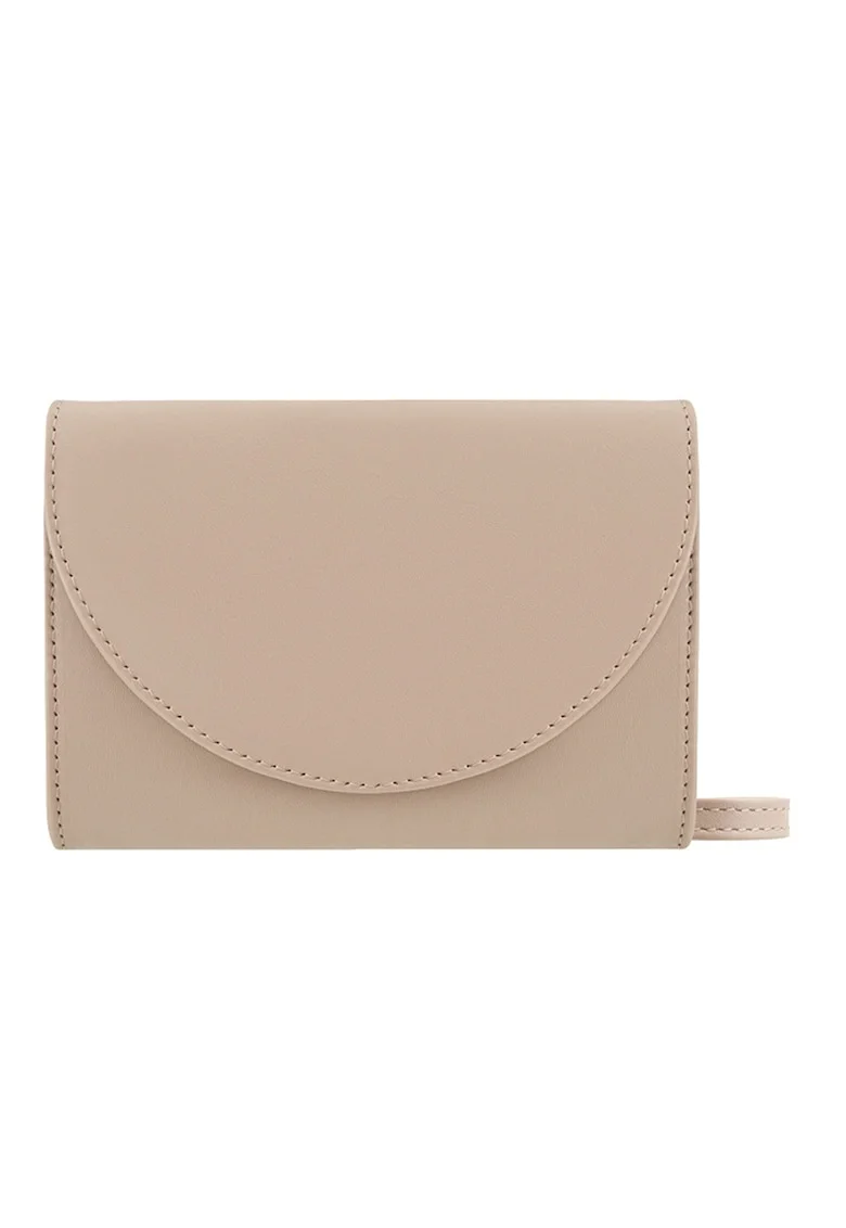 Geanta crossbody cu lant, Bej/Maro nisip