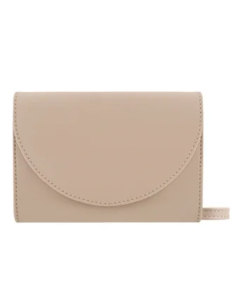 Geanta crossbody cu lant, Bej/Maro nisip