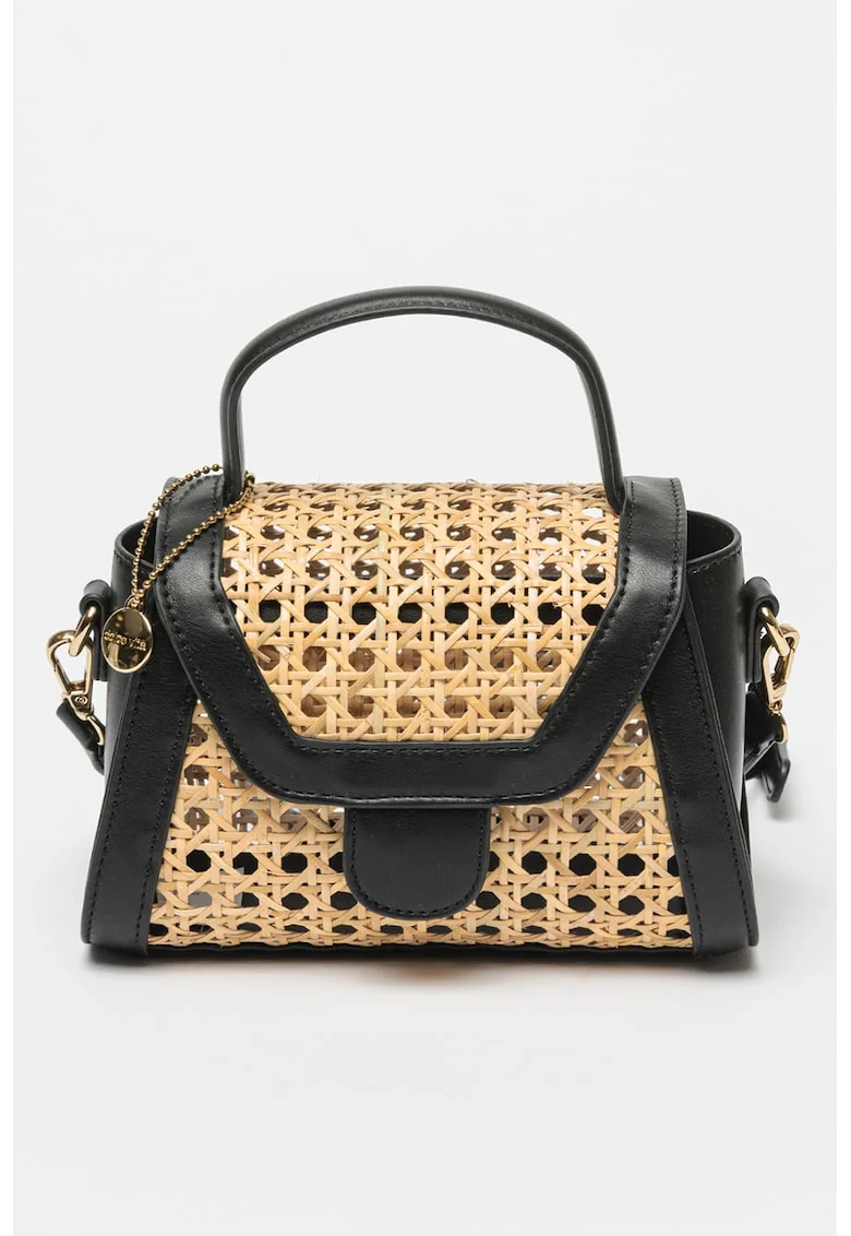 Geanta crossbody cu bareta ajustabila Tropez, Maro camel