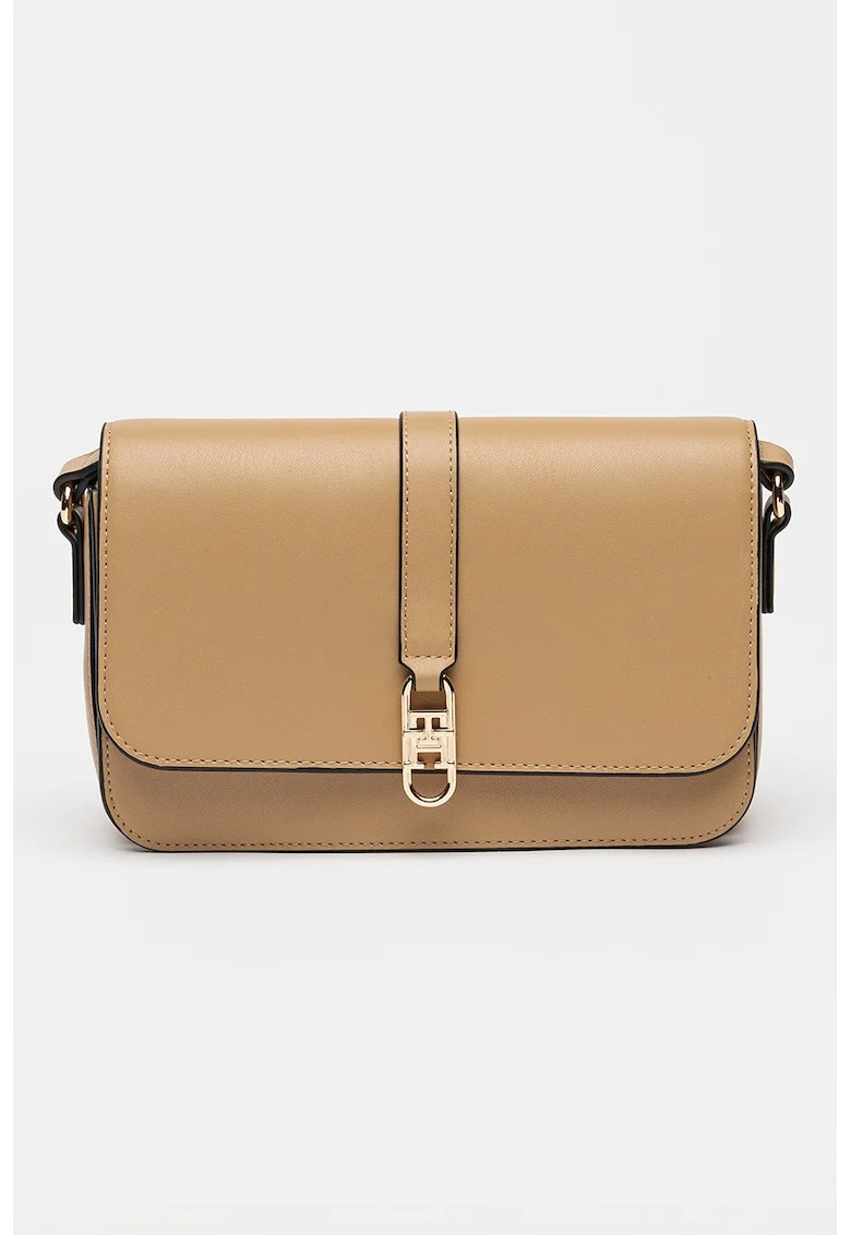 Geanta crossbody din piele ecologica Libre, Maro camel