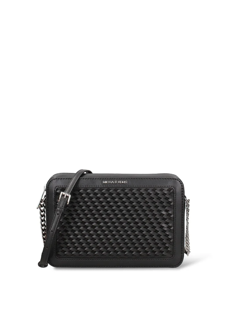 Geanta crossbody de piele ecologica Erdana Chic, Negru