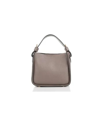 Crossbody dama din piele naturala  Corina, Maro taupe