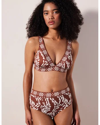 Sutien triunghiular de baie cu model