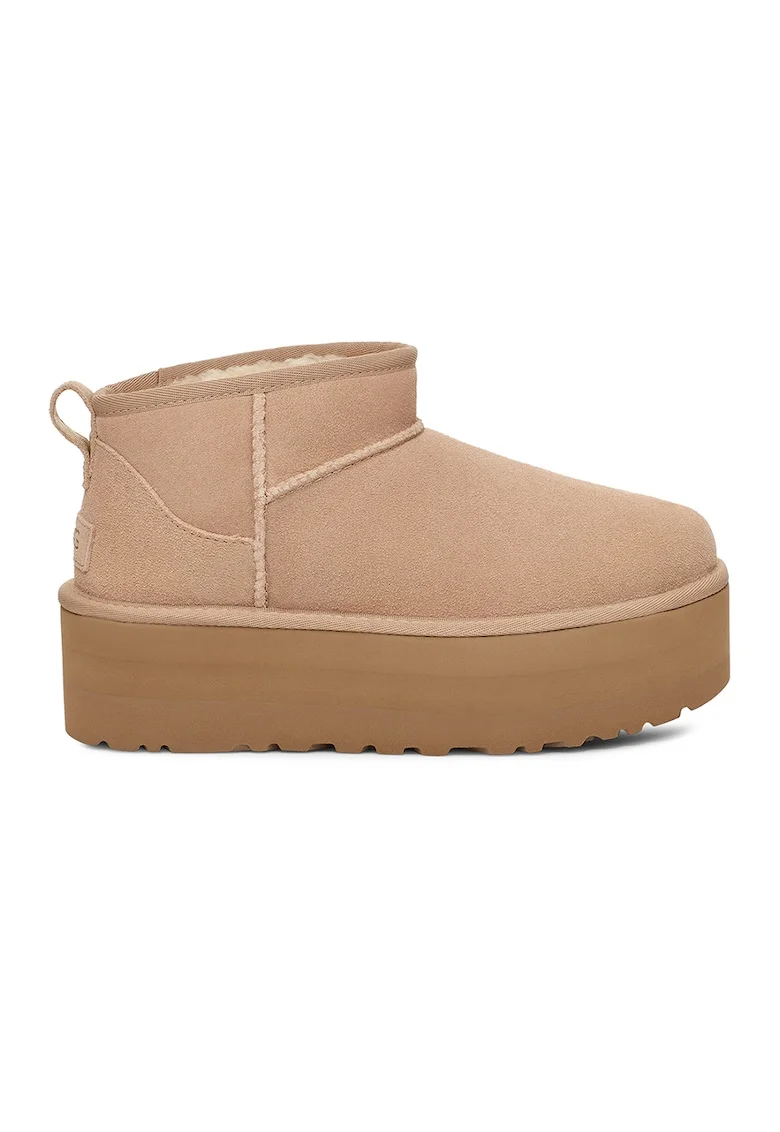 Ghete slip-on de piele intoarsa Classic Ultra Mini, Maro deschis