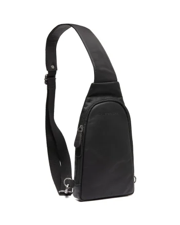 Geanta crossbody barbati piele naturala, 2 litri, Bowey,, Negru