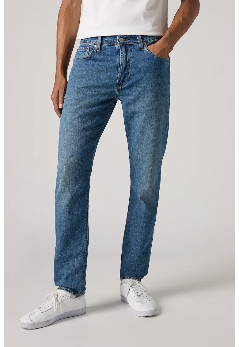 Blugi slim fit cu croiala conica 512™, Albastru inchis prafuit