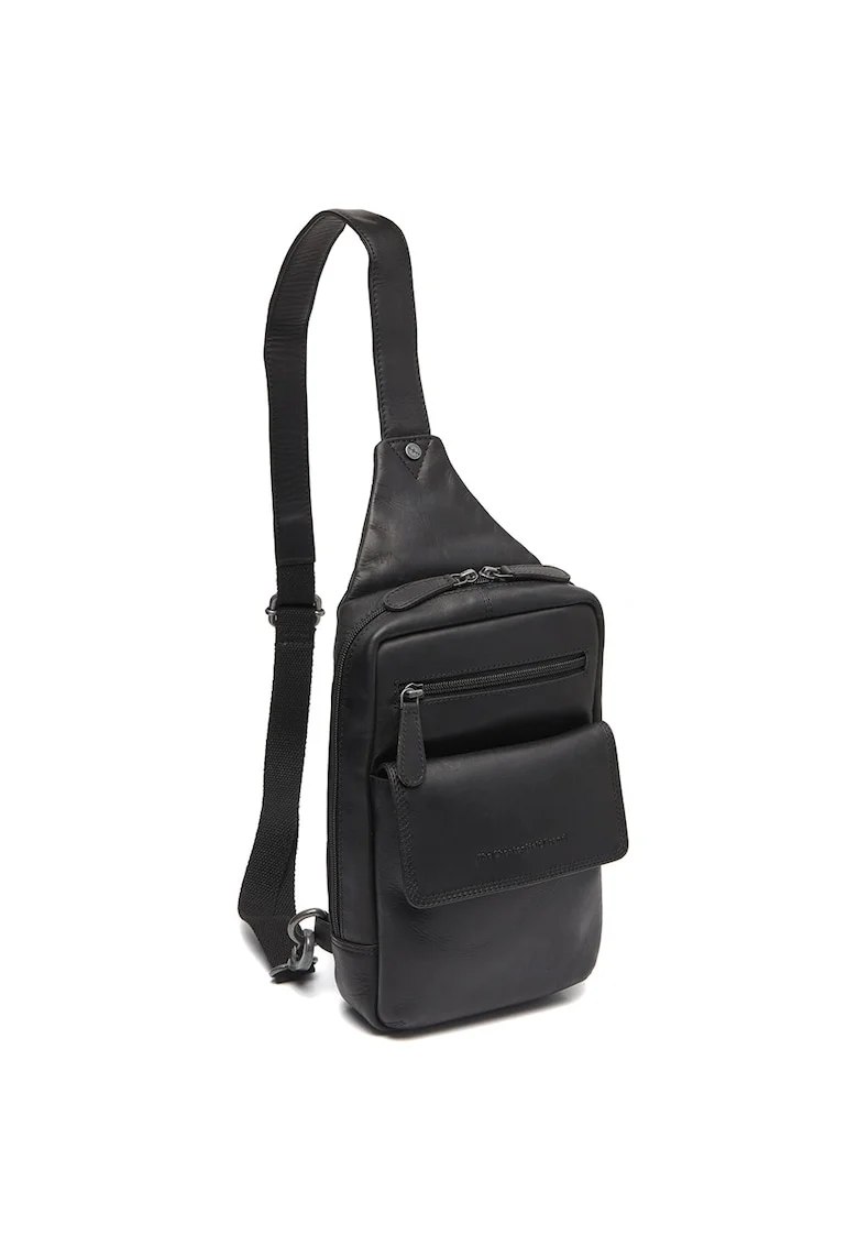 Geanta crossbody barbati piele naturala, 2.3 litri, Turelle,, Negru