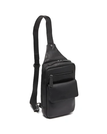 Geanta crossbody barbati piele naturala, 2.3 litri, Turelle,, Negru