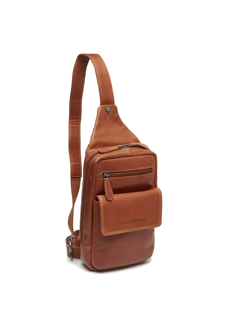 Geanta crossbody barbati piele naturala, 2.3 litri, Turelle,, Coniac