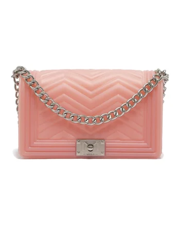 Geanta crossbody cu bareta din lant