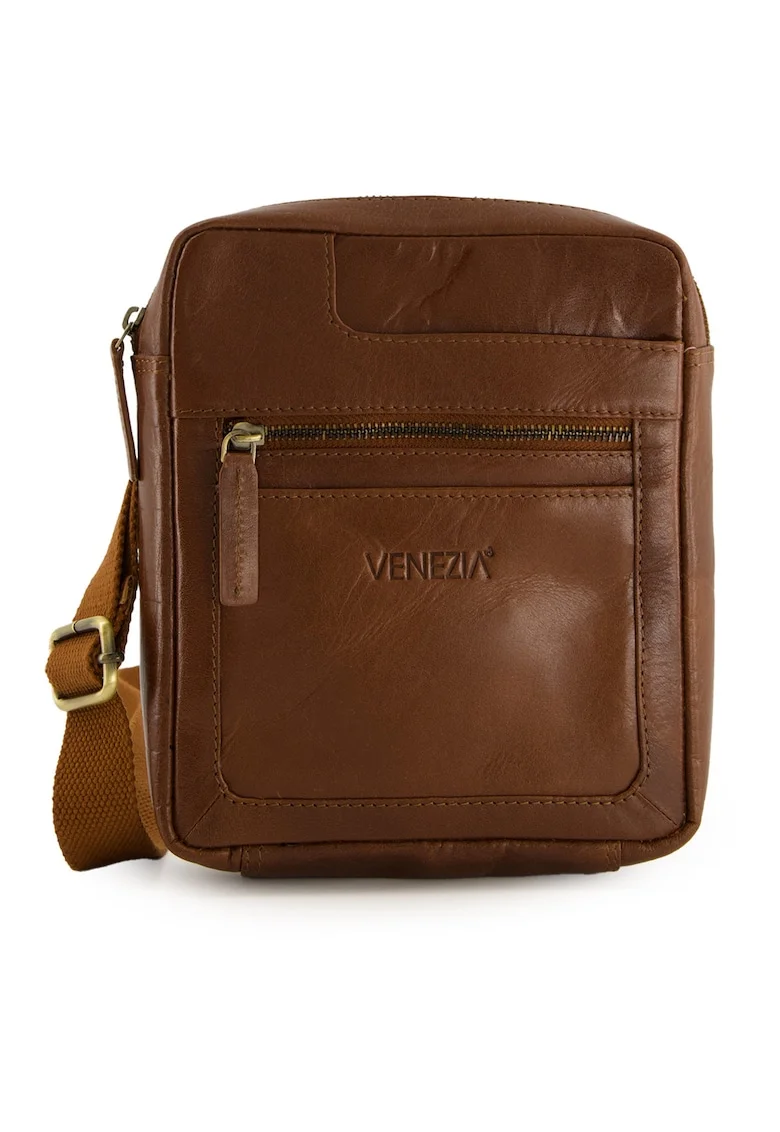 Geanta crossbody din piele naturala