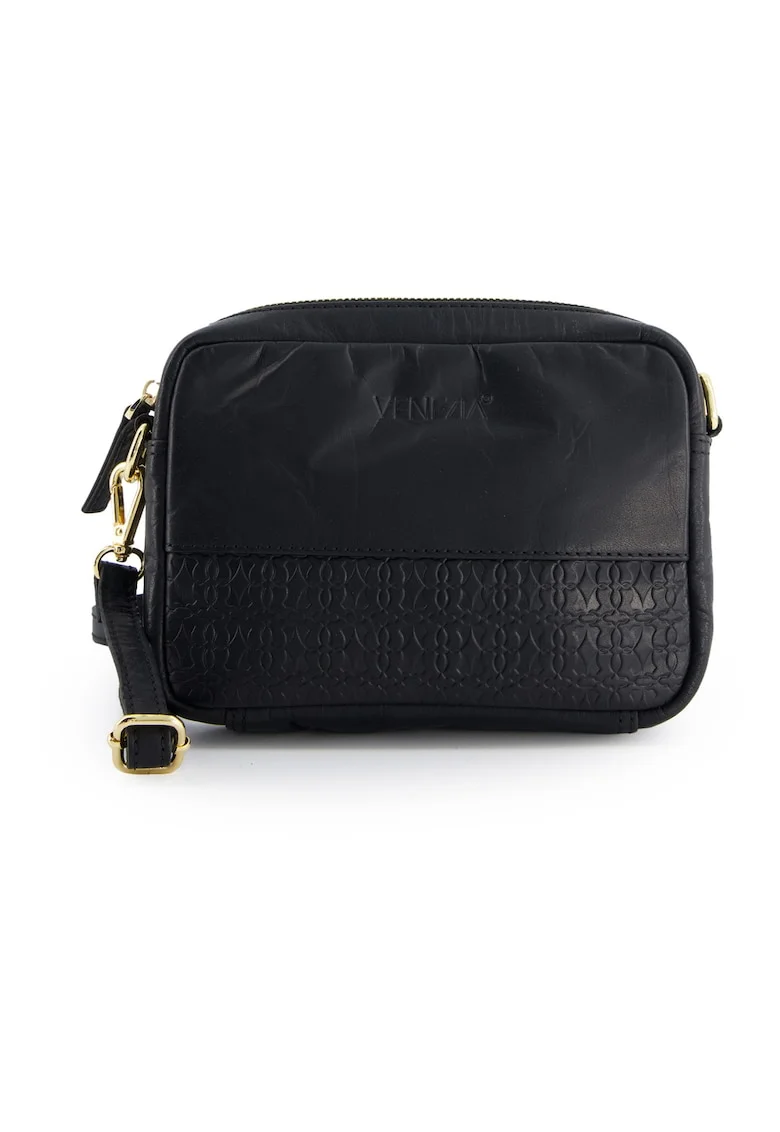Geanta crossbody din piele zu bareta ajustabila