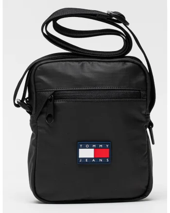 Geanta crossbody impermeabila Tech, Negru