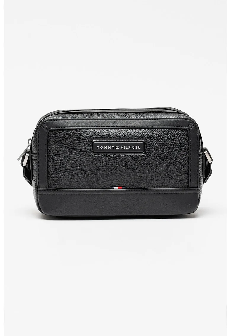 Geanta crossbody de piele ecologica Central, Negru