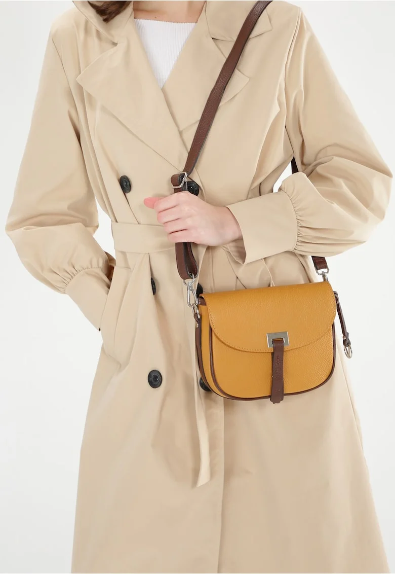 Geanta crossbody din piele naturala