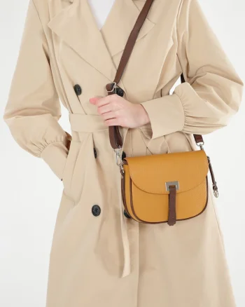 Geanta crossbody din piele naturala