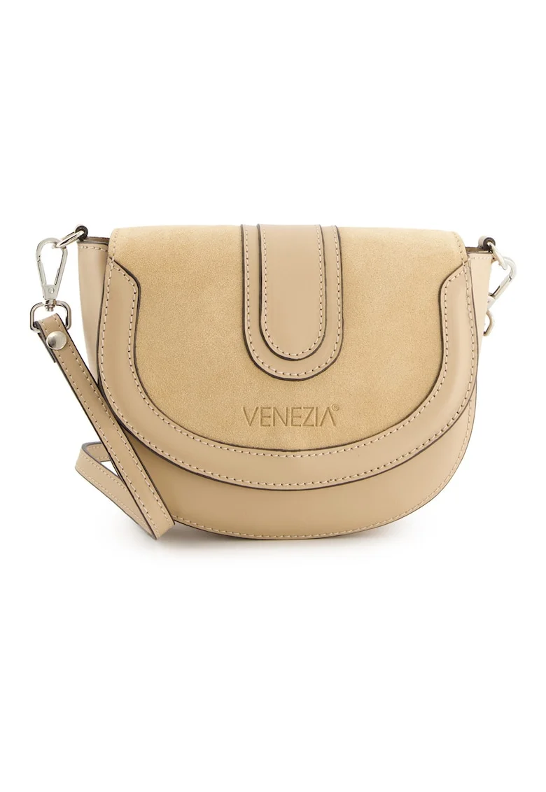Geanta crossbody din piele cu bareta detasabila
