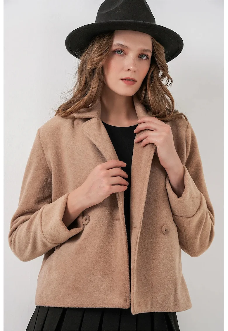 Jacheta dama,  textil, maro