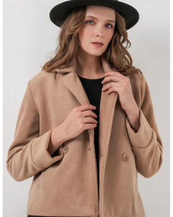 Jacheta dama,  textil, maro