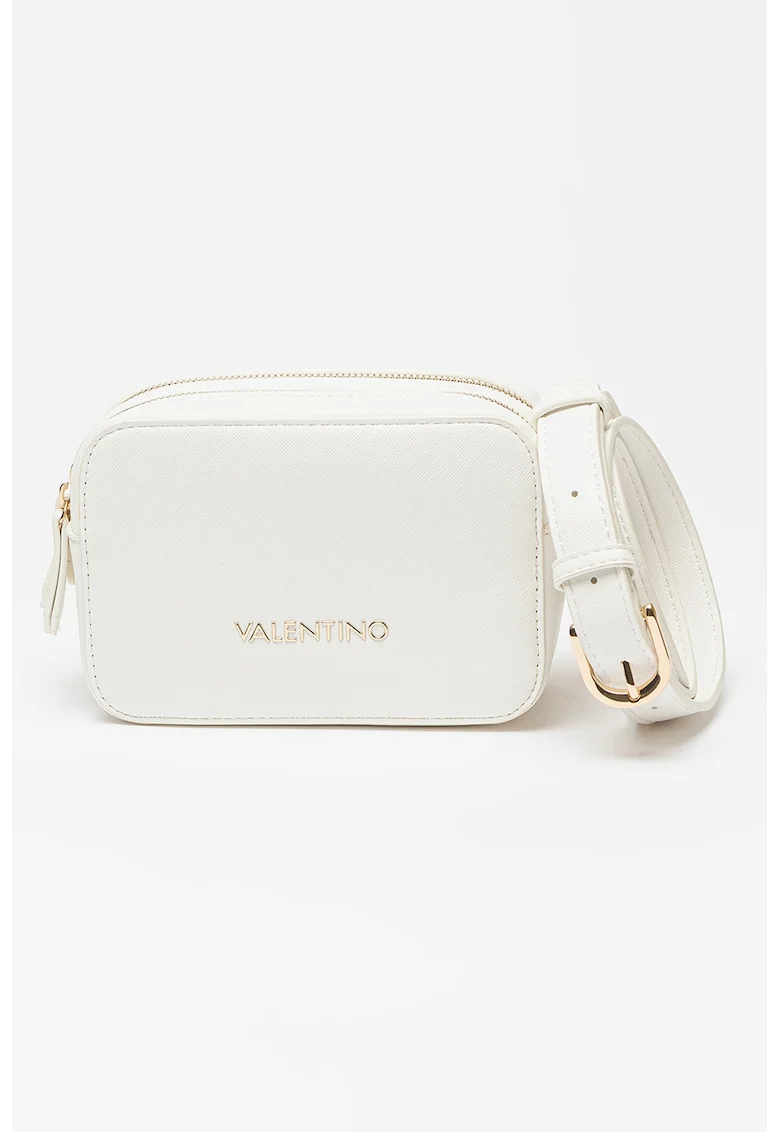 Geanta crossbody de piele ecologica Zero, Alb